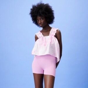 Zara Tie Dye Print Bubble Top